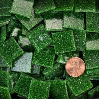Deep Green Morjo 3/4" (20mm) Vitreous Glass Tile