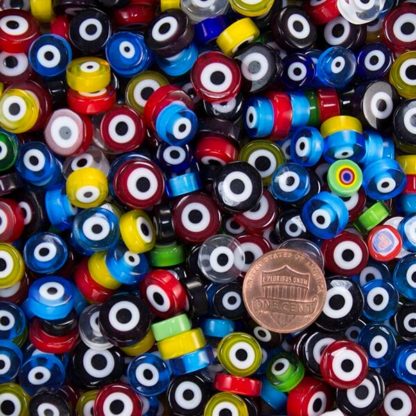 "Evil Eye" Millefiori by Mud Turtle Mosaic™ is much more affordable than traditional Italian millefiori.