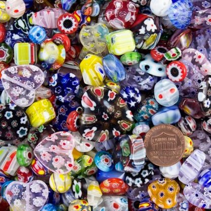 Odds and Ends Assorted Millefiori Beads