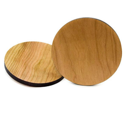 Circular Coaster Base 4-inch diameter, 5/16" thick, with lacquer finished back.