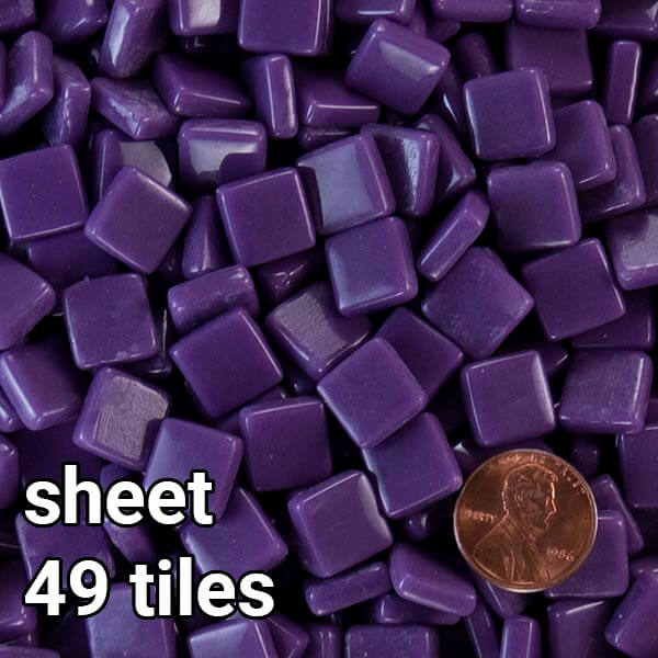 Purple-MMT12B062 Morjo Recycled Glass Mosaic Tile 12mm SHEET