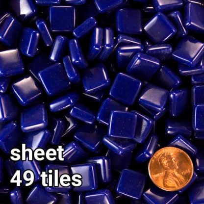 Ultramarine-Blue-Dark-MMT12B075 Morjo Recycled Glass Mosaic Tile 12mm SHEET