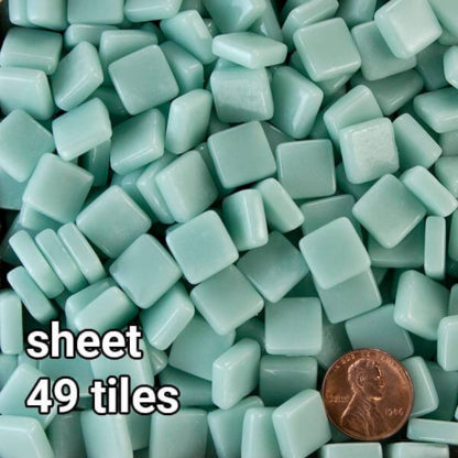 Teal-Tint4-MMT12B084 Morjo Recycled Glass Mosaic Tile 12mm SHEET