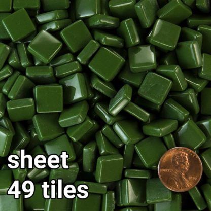 Leaf-Green-Deep-MMT12B118 Morjo Recycled Glass Mosaic Tile 12mm SHEET