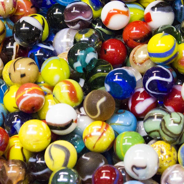 Toy Glass Marbles 5/8-Inch nominal