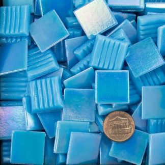 Morjo-Glass-Mosaic-Tile-Irid-20mm-Cyan-Blue-WA14