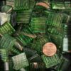 Light Green Metallic Glass Tile 20mm Morjo