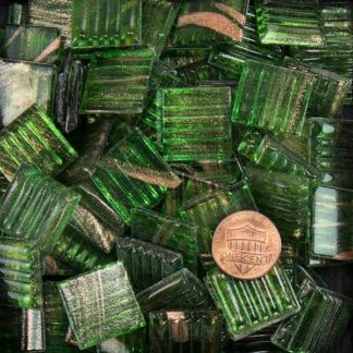 Light Green Metallic Glass Tile 20mm Morjo