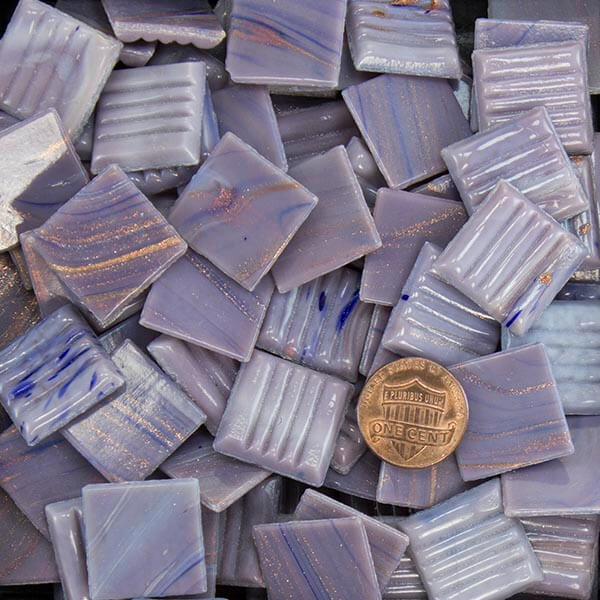Purple Metallic Glass Tile 20mm Morjo