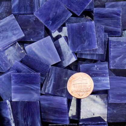 Midnight Purple Stained Glass Mosaic Tile 20mm Morjo