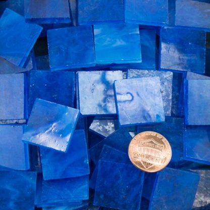 Royal Blue Stained Glass Mosaic Tile 20mm Morjo