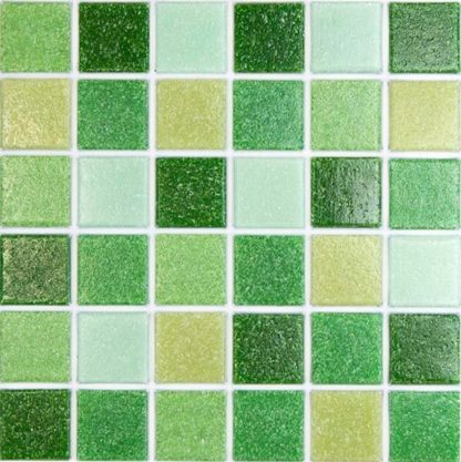 Green Tile Assortment 20mm Morjo Vitreous