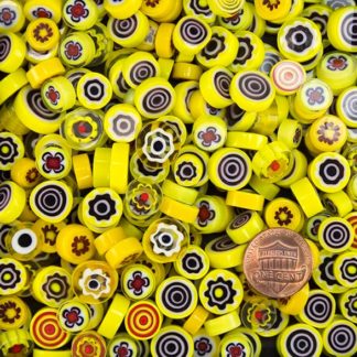 millefiori-glass-mud-turtle-mosaic-8mm-12mm-yellow-mtm