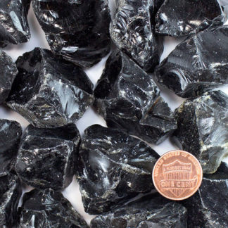 Black Obsidian Rough unpolished minerals healing