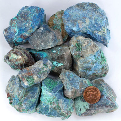 Chrysocolla rough unpolished minerals