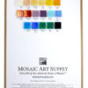 Morjo Iridescent Glass Mosaic Tile Sample Board