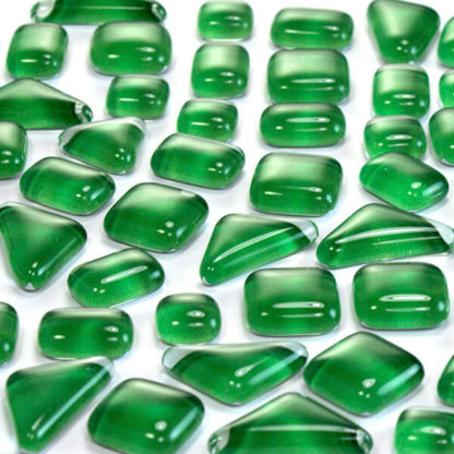 soft glass shapes green