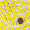 Anther Yellow Irregular Glazed Ceramic Mosaic Tile
