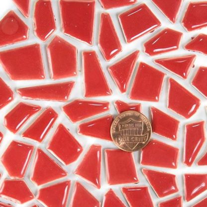 Cayenne Red Irregular Glazed Ceramic Mosaic Tile