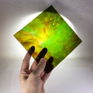 Dichroic Yellow Emerald Stained Glass Youghiogheny Y504-TD
