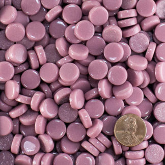 Penny Round Glass Tile Lavender-Pink-Y57-12mm