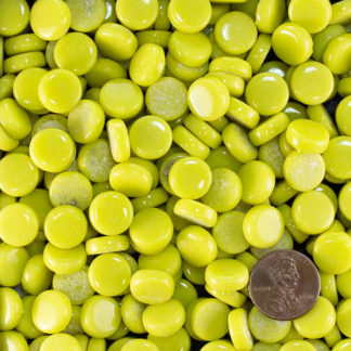 Yellow penny round 12mm