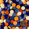 Penny Round Glass Tile 12mm Assortment 36 45 47 74 75