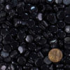 Penny Round Glass Tile Black-Y09-12mm