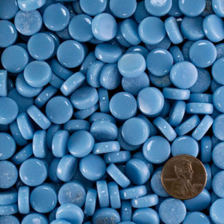 Penny Round Glass Tile Cyan-Blue-Tint2-Y78-12mm