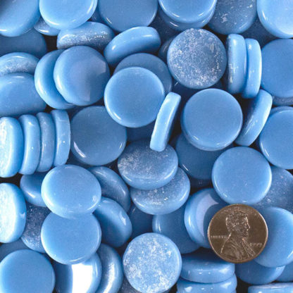 Cyan Blue Tint-2 penny round 20mm