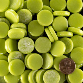 Light Spring Green penny round 20mm