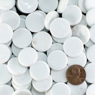 White penny round 20mm