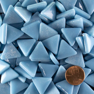 Cyan Blue Tint-2 Triangle Glass Tile 20mm