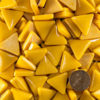 Indian Yellow Deep Triangle Glass Tile 20mm