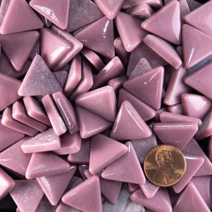 Triangle Glass Tile Lavender-Pink-Y57-20mm