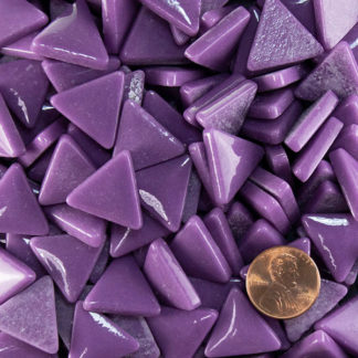 Lavender Triangle Glass Tile 20mm