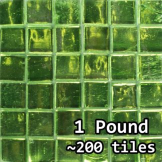 Glass Mirror Tile Colored Green