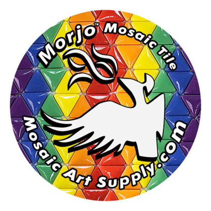 Morjo Mosaic Tile Circle Logo Sticker v6