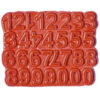 Brick Red N-58A-15 Ceramic Number Tiles