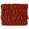 Cinnamon N-58A-17 Ceramic Number Tiles