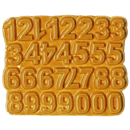 Dark Goldenrod N-58A-60 ceramic number tiles