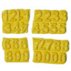 Golden Yellow N-58A-6 ceramic number tiles