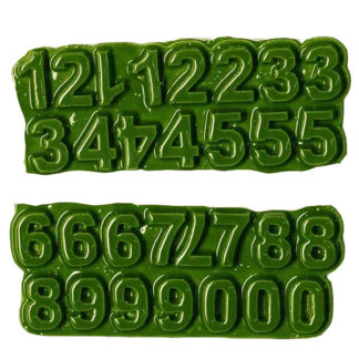 Grass Green N-58A-50 Ceramic Number Tiles