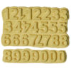 Ivory N-58A-2 ceramic number tiles