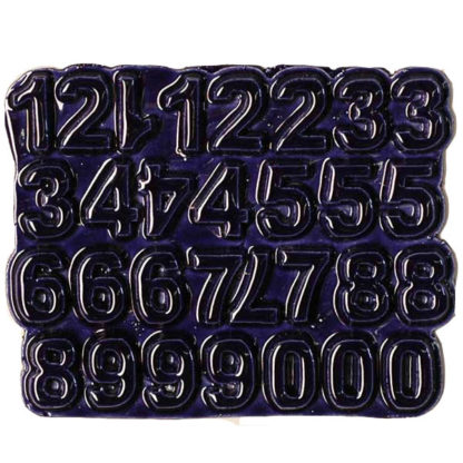 Navy Blue N-58A-36 Ceramic Number Tiles