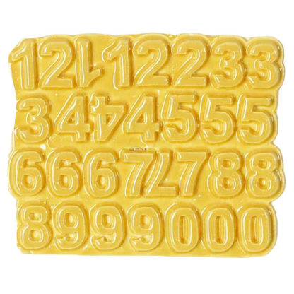 Old Gold N-58A-59 ceramic number tiles