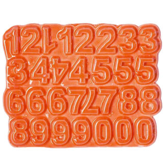 Orange N-58A-9 Ceramic Number Tiles