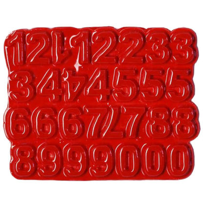 Red N-58A-13 Ceramic Number Tiles