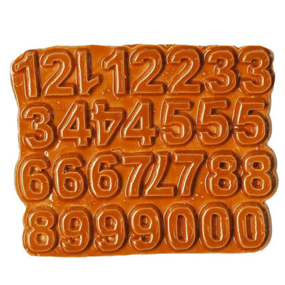 Sienna N-58A-62 ceramic number tiles