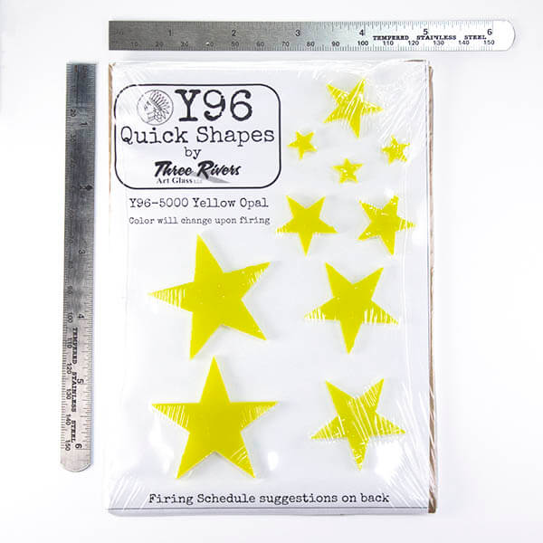 Yellow Opal Stained Glass Stars Y96-5000